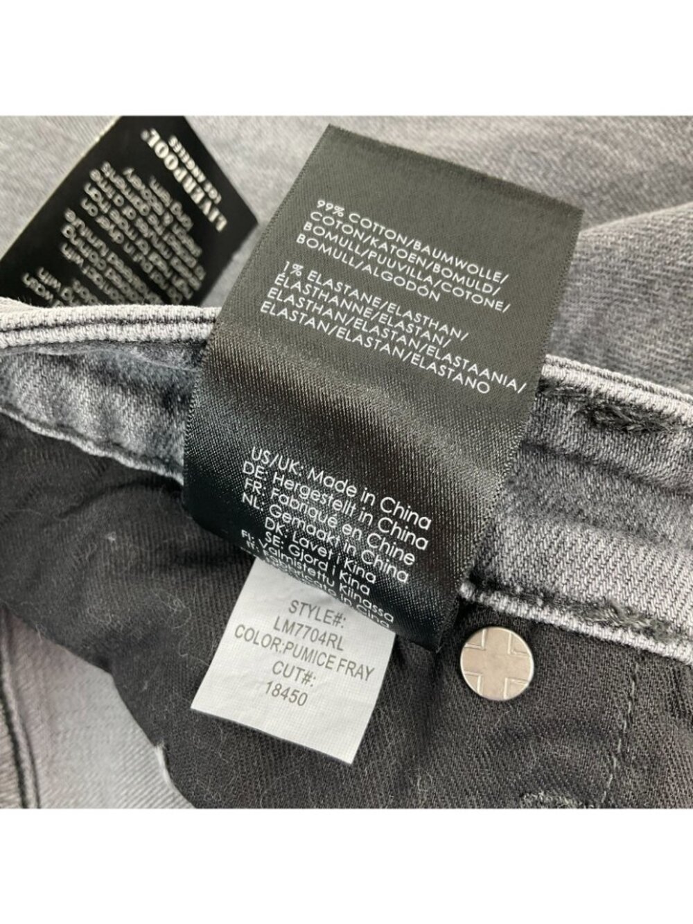 Liverpool Los Angeles Jeans Womens Sz 2/26 Pumice Fray Fringe Stretch Nwt $98 - Picture 9 of 13